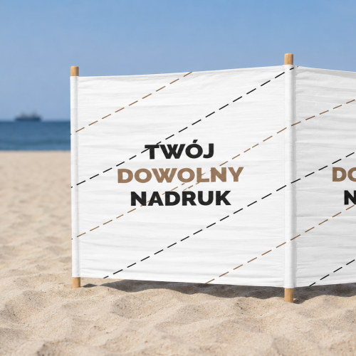 Parawan plażowy z dowolnym nadrukiem